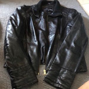 Faux leather jacket